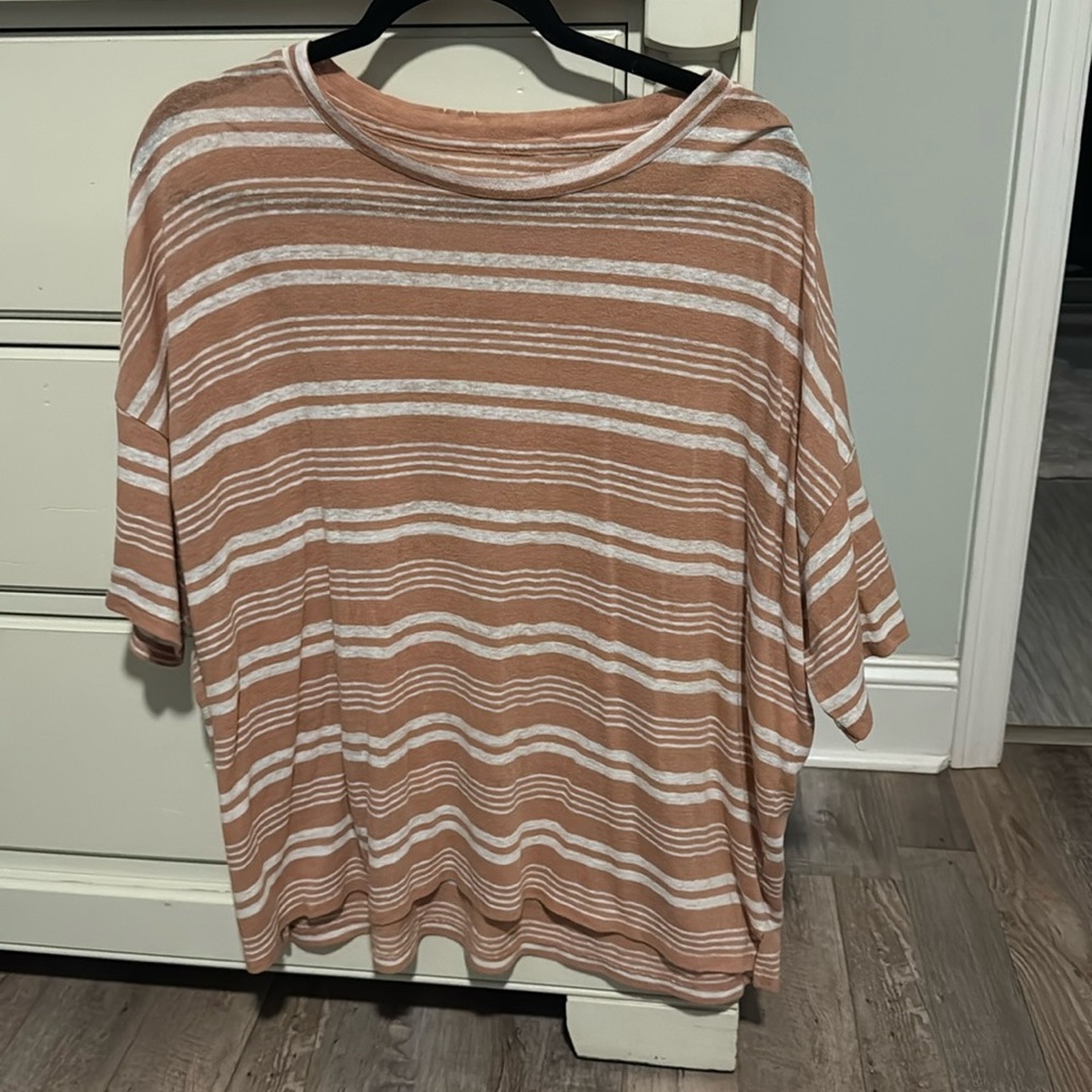 Aerie crop stripe shirt